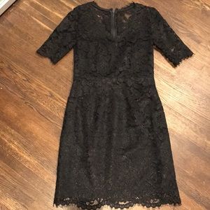 Shoshanna Black Lace Dress